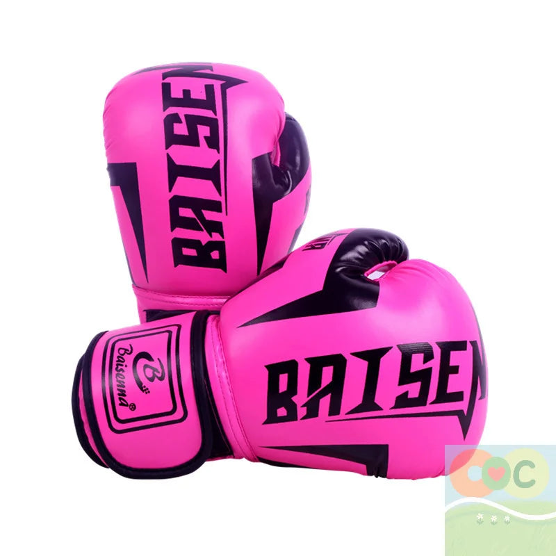 HUA 1 Paie Of 6 Oz 10 Oz Boxing Gloves Wear-resistant PU Leather Training Gloves Good Toughness Humanized Design Punching Gloves
