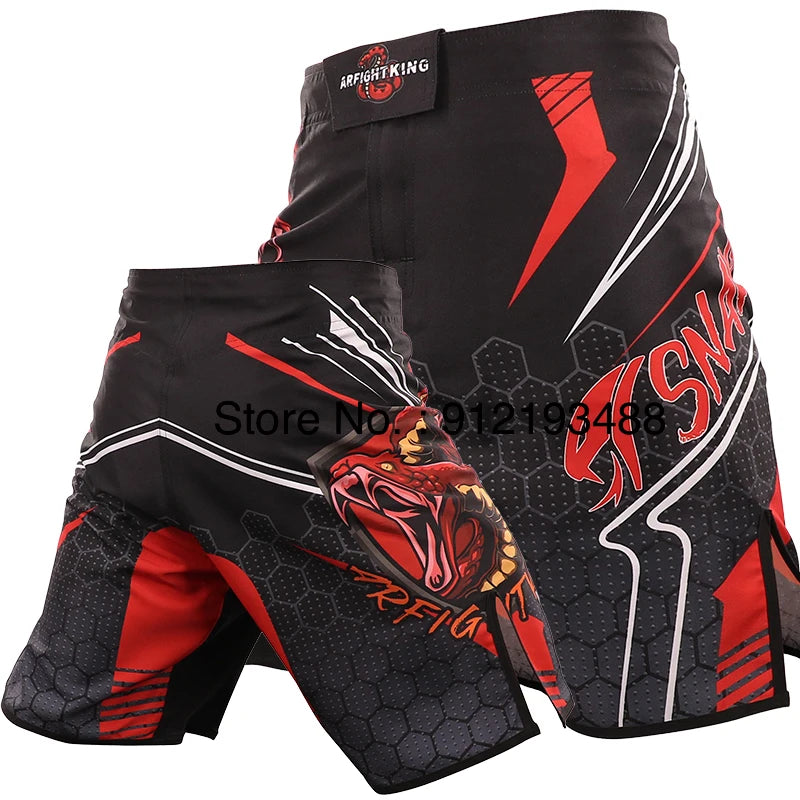 MMA Shorts Bull Sublimated No Gi BJJ Boxing Mixed Martial Arts Gear Gym Athletic Sparring Grappling Kickboxing Cage Fight Shorts