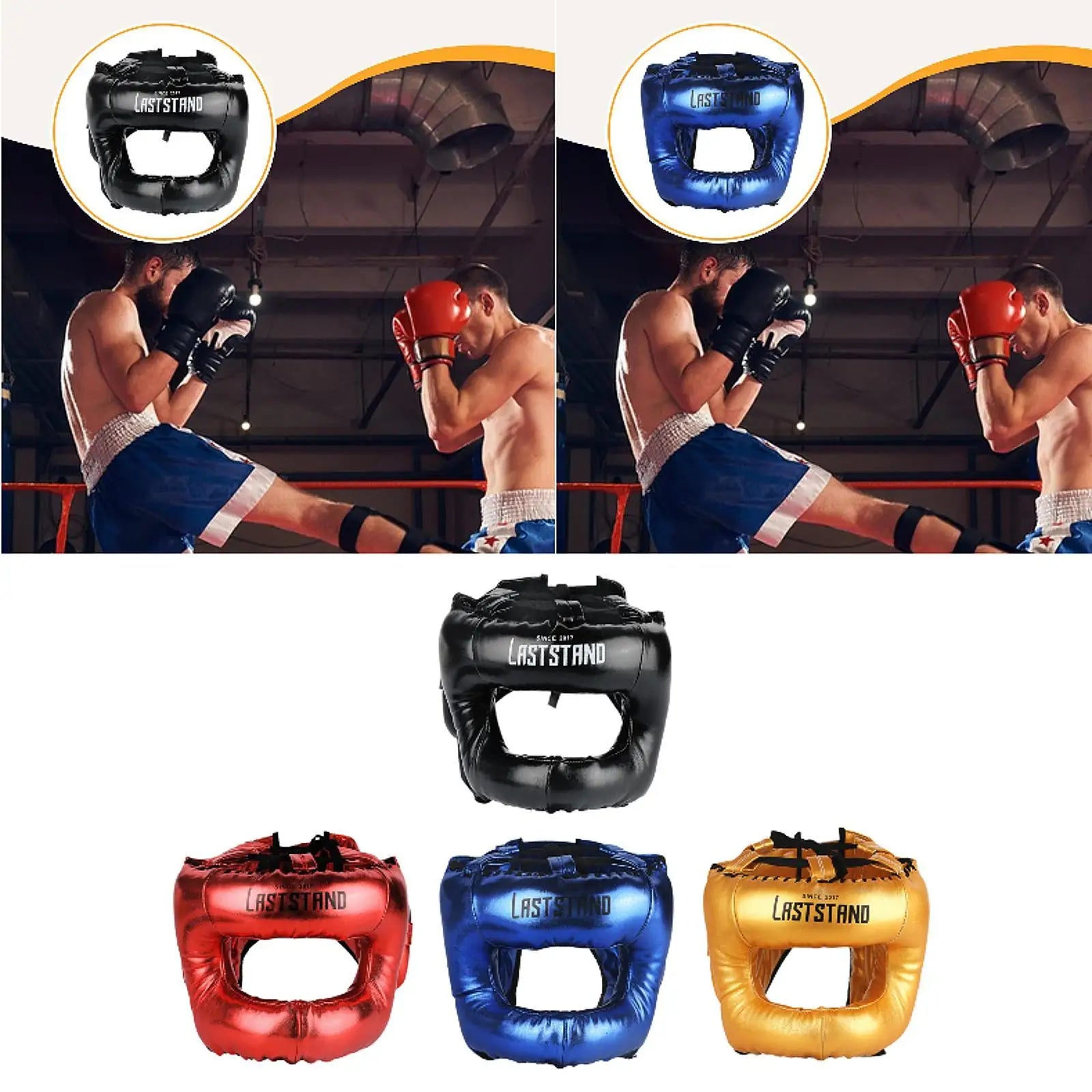 Boxing Headgear Padded Adjustable for Kids Unisex Ventilated Kickboxing Head Gear for Karate Fighting Muay Thai Sanda Training
