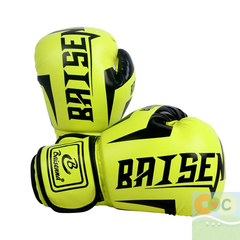 HUA 1 Paie Of 6 Oz 10 Oz Boxing Gloves Wear-resistant PU Leather Training Gloves Good Toughness Humanized Design Punching Gloves