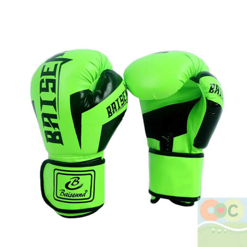 HUA 1 Paie Of 6 Oz 10 Oz Boxing Gloves Wear-resistant PU Leather Training Gloves Good Toughness Humanized Design Punching Gloves