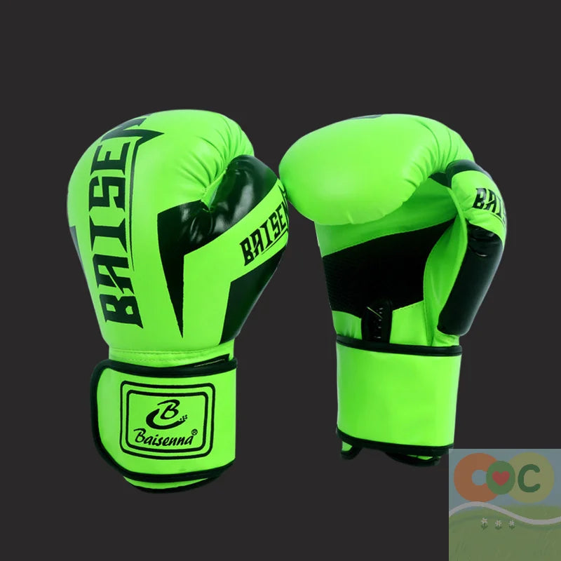 HUA 1 Paie Of 6 Oz 10 Oz Boxing Gloves Wear-resistant PU Leather Training Gloves Good Toughness Humanized Design Punching Gloves
