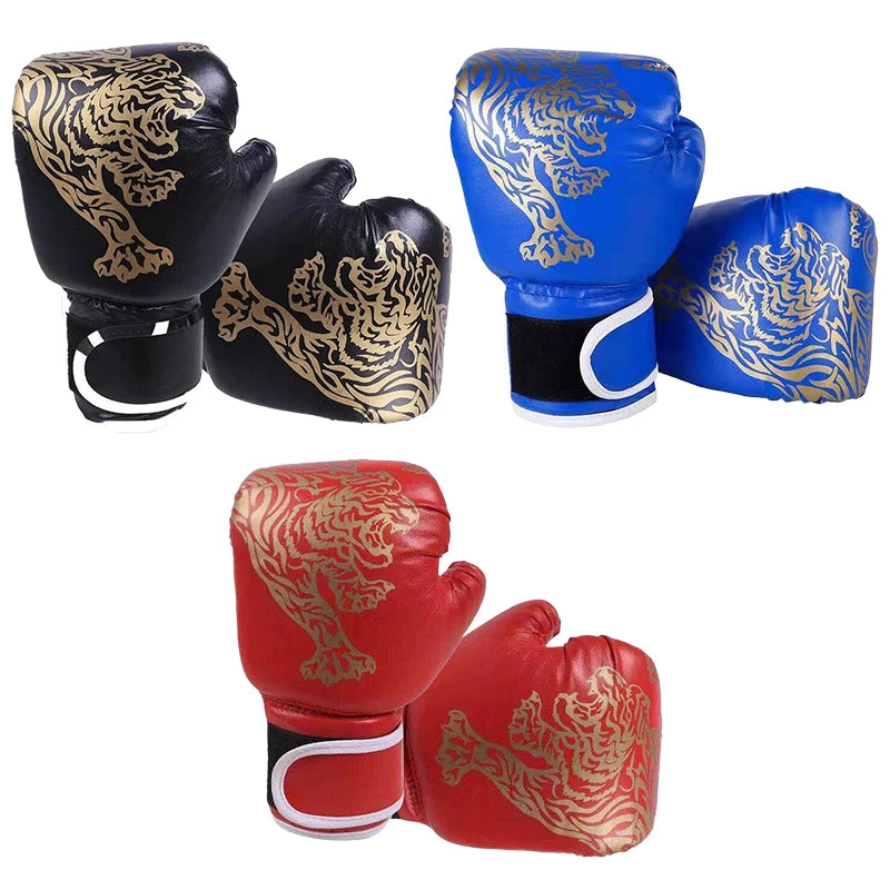 Boxing Glove Leather Kickboxing Protective Glove Kids Children Punching Training Sanda Sports Supplies Kids Boxing Gloves