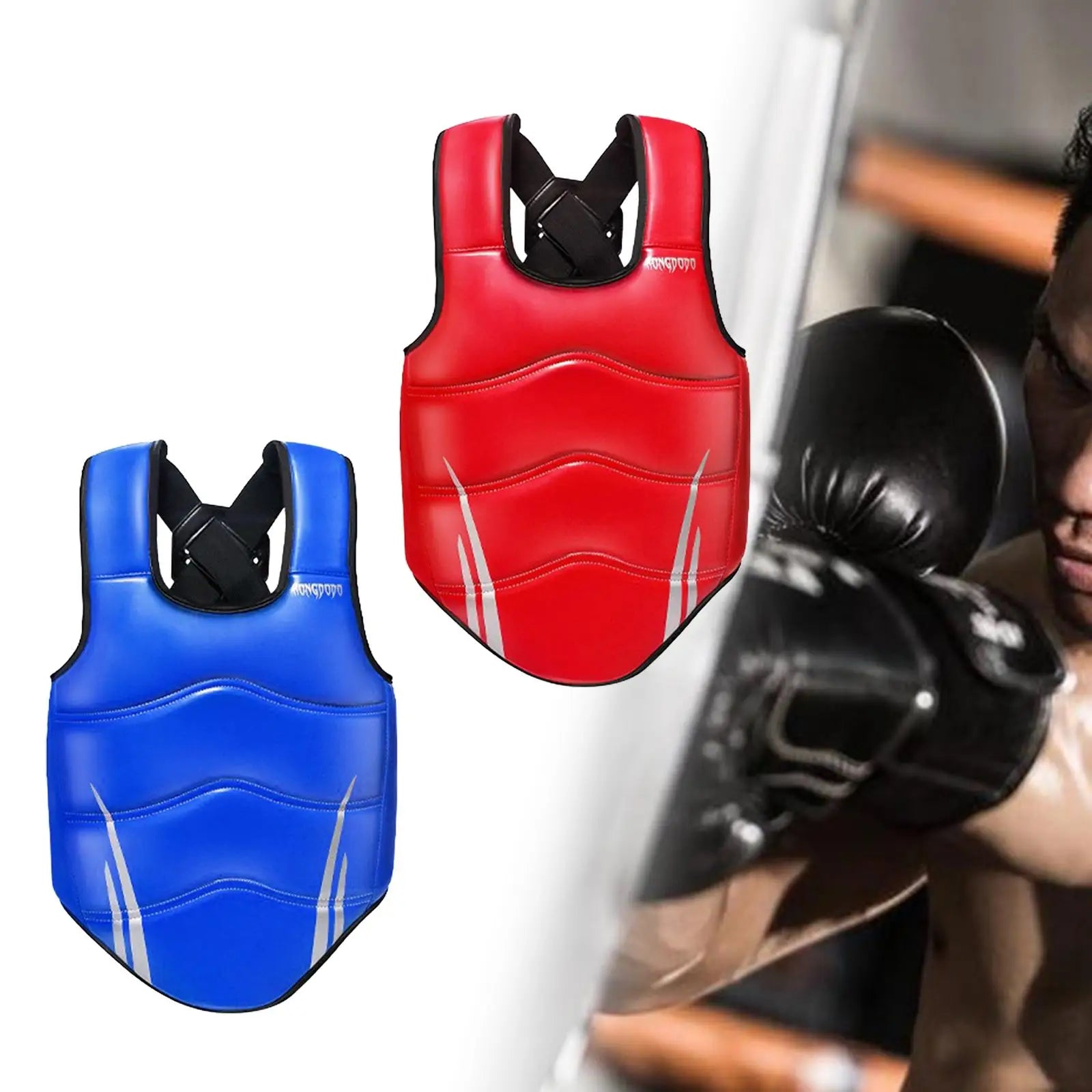 Boxing Protector Karate Chest Protector Comfortable Protective Gear for Kids