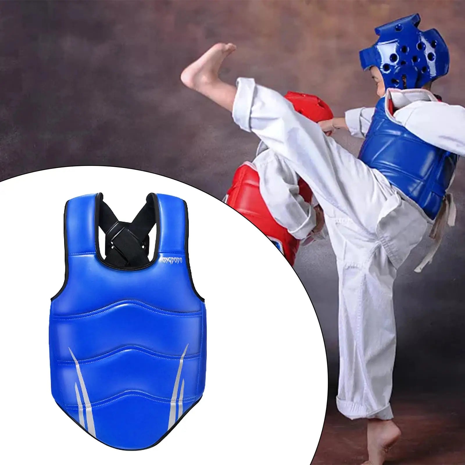 Boxing Protector Karate Chest Protector Comfortable Protective Gear for Kids