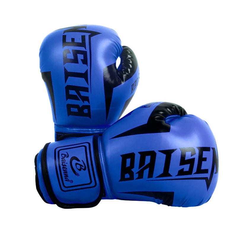 HUA 1 Paie Of 6 Oz 10 Oz Boxing Gloves Wear-resistant PU Leather Training Gloves Good Toughness Humanized Design Punching Gloves